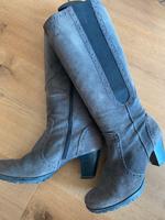Stiefel Wildleder mit Absatz Gr. 38,5 Pankow - Weissensee Vorschau