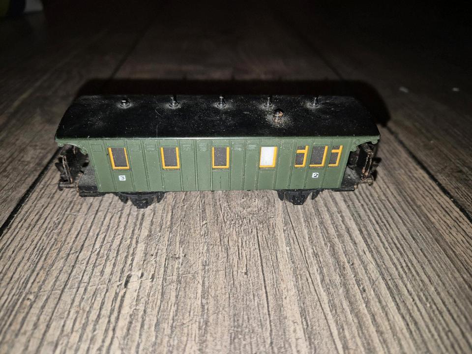Fleischmann 1403 - Gepäckwagen - Grün - made in US Zone - HO in Rockenberg