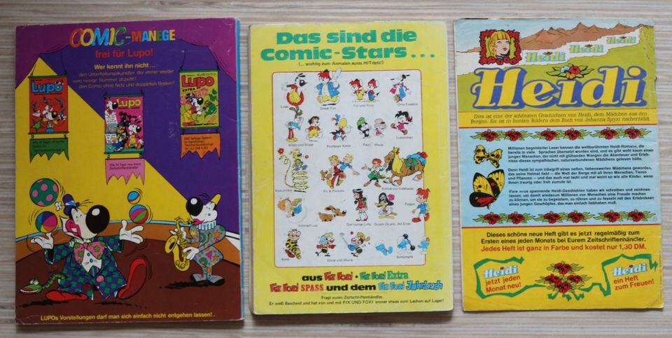 Heidi Comic Nr 5 Erstauflage Fix und Foxi Nr 1 u  2 1976 1981 in Flintsbach am Inn