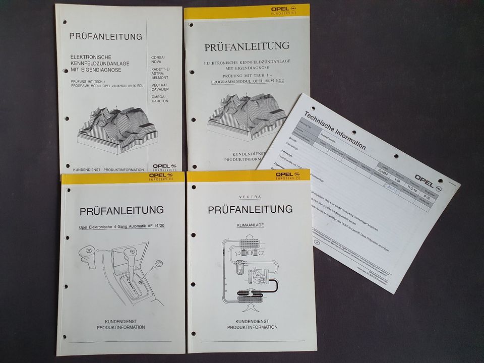 Opel Vectra A Prüfanleitung Technische Info in Berlin
