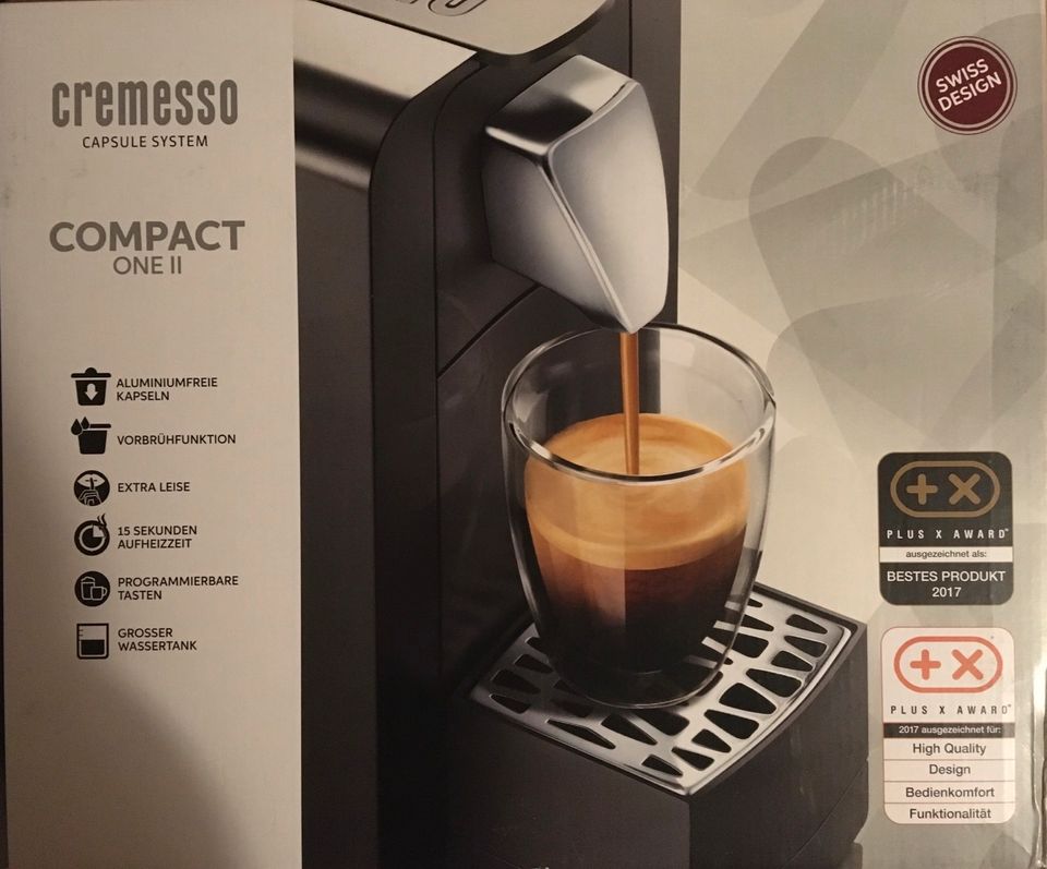 Neu! Cremosso Compact one II Kaffeekapsel Maschine creme weiß in Frankfurt am Main