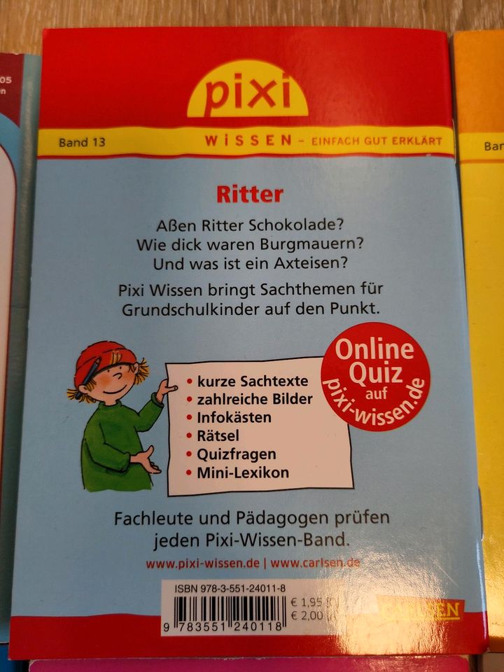 6 Pixi Bücher Wissen Benny Blu Wikinger Ritter Jahreszeiten Tiere in Erfde