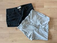 2er Set Umstandsshorts kurze Hose Gr S/M schwarz Jeans grau Sweat Niedersachsen - Verden Vorschau