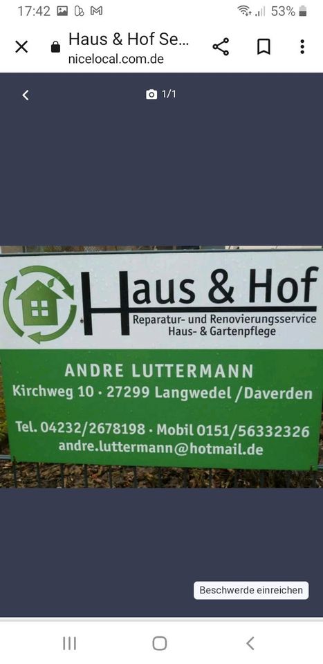 Gartenhelfer/Objektbetreuung in Langwedel