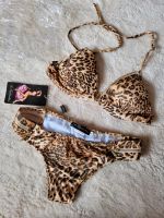 Bikini Leopard Neu 34 36 S Strass Reißverschluss Top Hose Braun Rheinland-Pfalz - Wittlich Vorschau