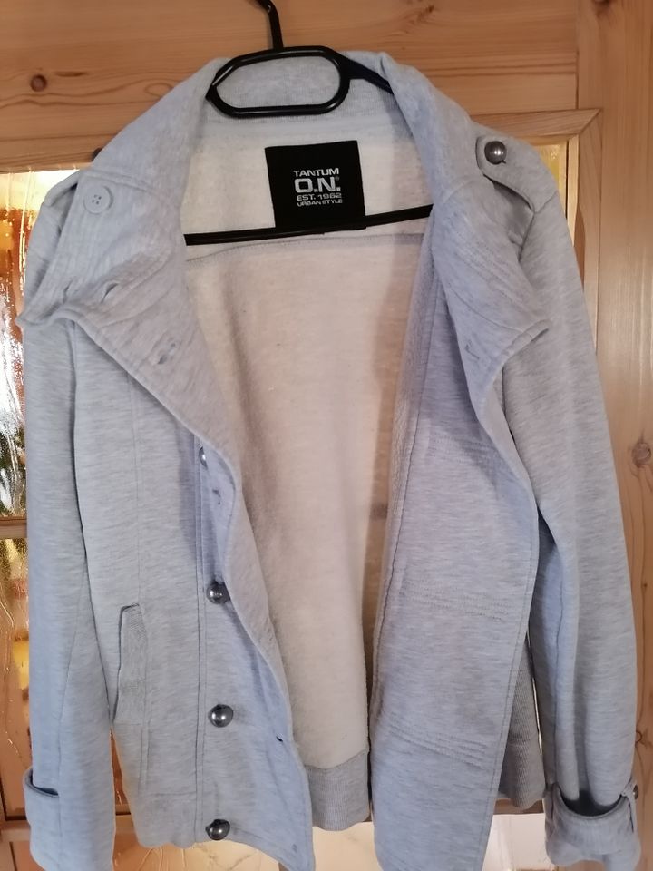 Sweatjacke "K&L" hellgrau meliert - Damen Gr. 38 in Geiselhöring