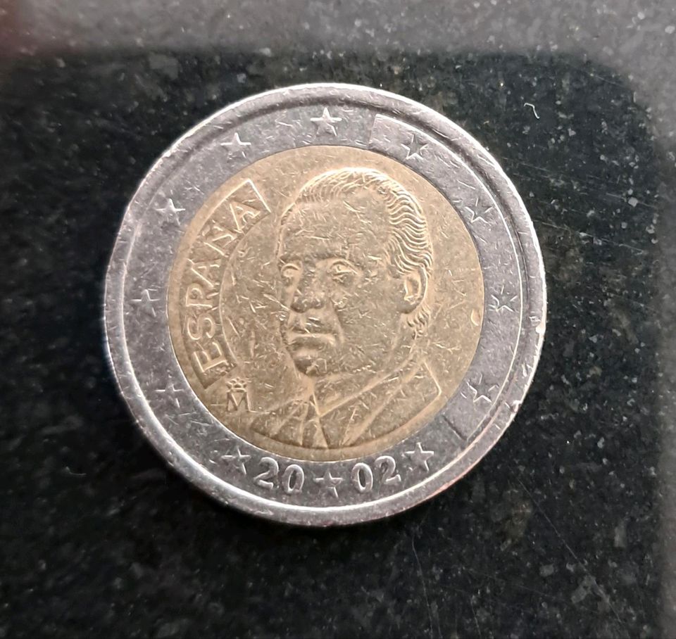 2 Euro Münze Espana 2002 in Gersthofen