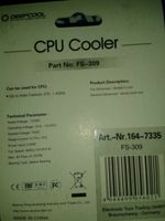 CPU-Cooler Fs – 309 to intel celeron 370 1.4 ghz Nordrhein-Westfalen - Schloß Holte-Stukenbrock Vorschau