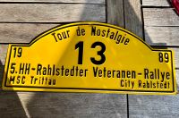 Blechschild Vintage Nostalgie Rahlstedter Veteranen-Rallye Herzogtum Lauenburg - Hamfelde, Kr Hzgt Lauenburg Vorschau