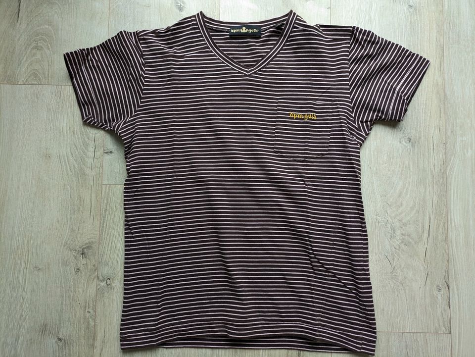 ❤️‍DPM Gold, Herren T-Shirt, braun/weiß gestreift, Gr. L❤️‍ in Kolbermoor