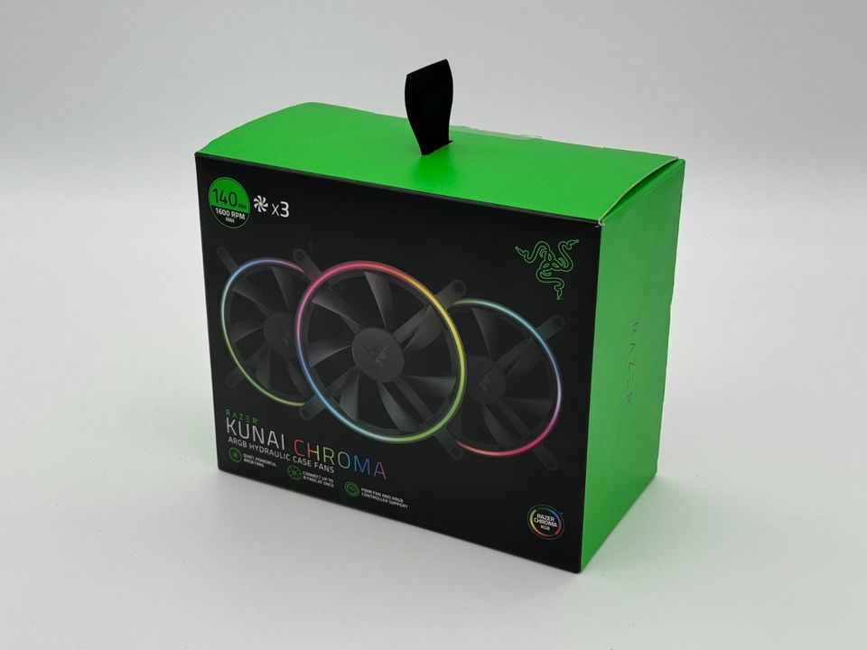 Razer Kunai Chroma ARGB Hydraulic Case Fans 3x 140mm Lüfter PC in Pforzheim