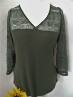 SHIRT ★ GRÜN ★ MIT VIELEN TÜLLEINSÄTZEN ★ GR L ★ NEUWERTIG ★ H&M Kiel - Gaarden Vorschau