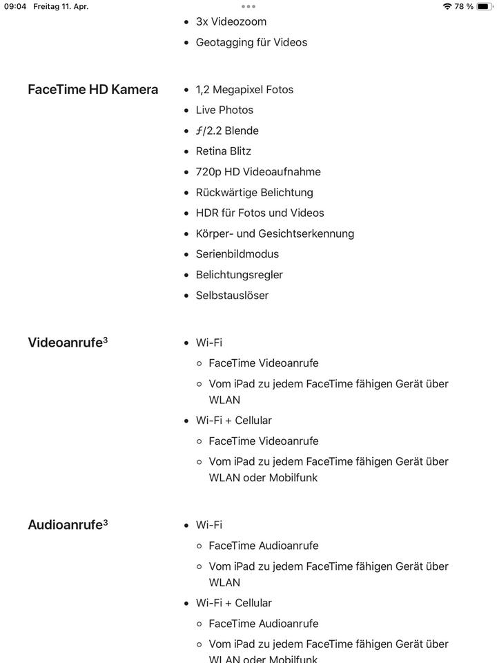 TOP! iPad 6th Generation WI-FI 32GB (2018) Space Gray, mit OVP in München