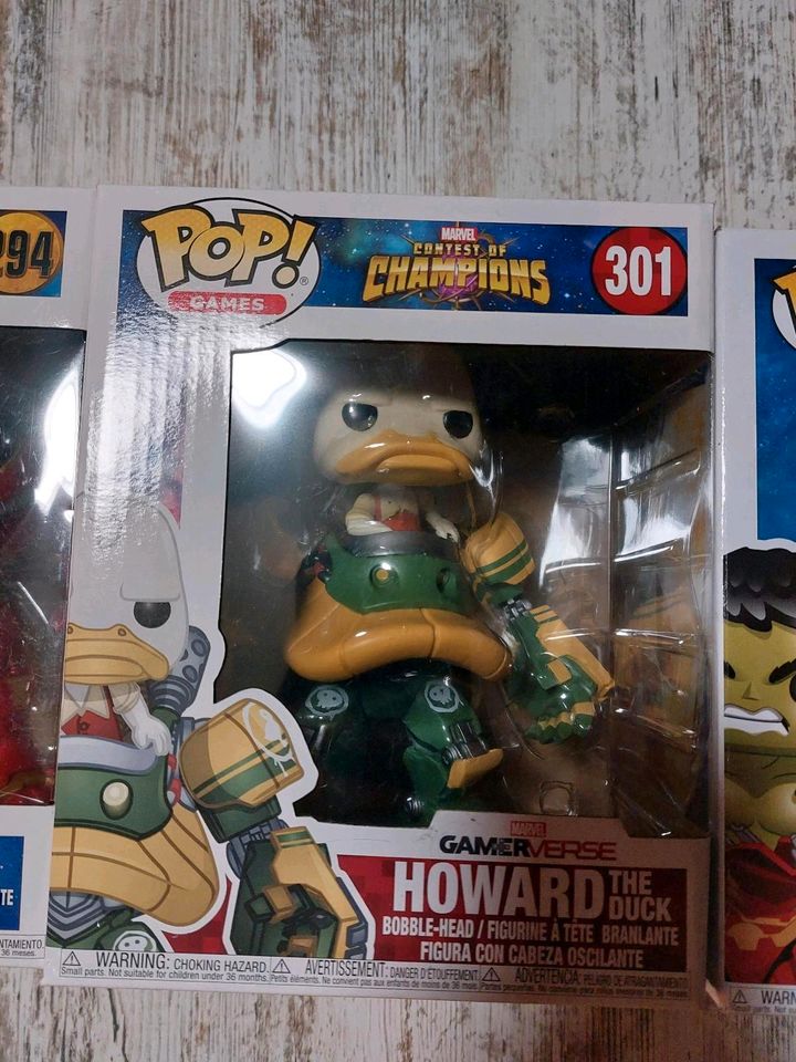 Funko pop  Hulkbuster, Howard the Duck in Tabarz/Thüringer Wald