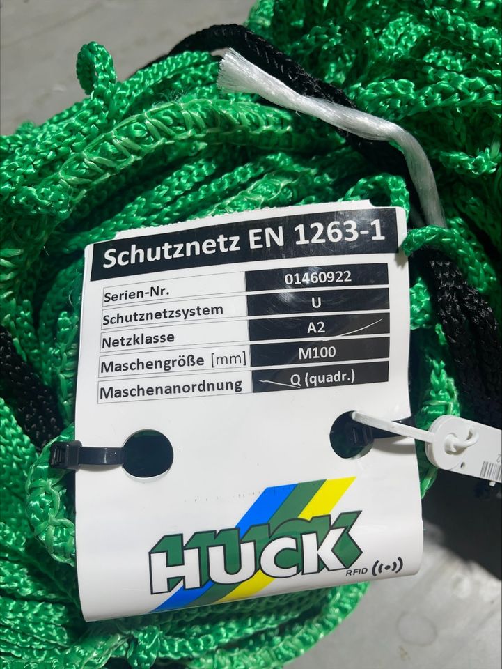 HUCK - Seitenschutznetz 2 x 10 m mit Isilink - Gerüstnetz mit verbinder - Layher - Plettac - MJ - Schutznetz - Absicherung - Fangschutz in Eschenburg