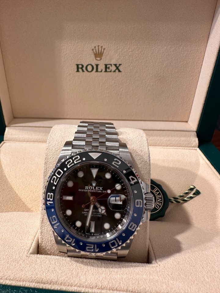 Rolex GMT-Master II 40mm Batman Jubilee Fullset aus 2019 in Eisenach