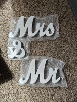 NEU Mr & Mrs Schriftzug Hochzeit Buchstaben weiß Niedersachsen - Stuhr Vorschau