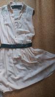 Luftiges Sommerkleid rosé Perlenverziert Baumwolle Baden-Württemberg - Wertheim Vorschau