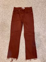 Zara Jeans Gerade Bein Highwaist Ankle gr. 34 weinrot Nordrhein-Westfalen - Marl Vorschau