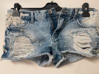 Jeans Hotpants mit Perlen und Stickerei Rheinland-Pfalz - Trier Vorschau