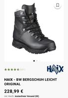 HAIX BW Bergschuh Leicht, Original gebraucht Schwarz Leder 44 280 Baden-Württemberg - Müllheim Vorschau