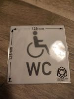 Behinderten WC Schild, Neu, selbstklebend Sachsen - Bischofswerda Vorschau