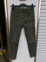 Noisy May Slim Fit Jeans/Ripped/Löcher - Gr. 27 - Olivgrün Baden-Württemberg - Mötzingen Vorschau