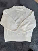 Pullover, H&M, Creme, Perlenstickerei, Größe S Köln - Fühlingen Vorschau