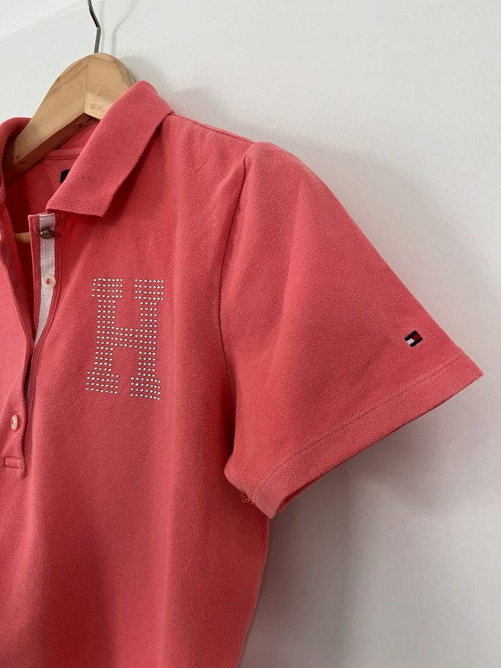 2 Tommy Hilfiger Poloshirts pink/ apriko in Büdingen