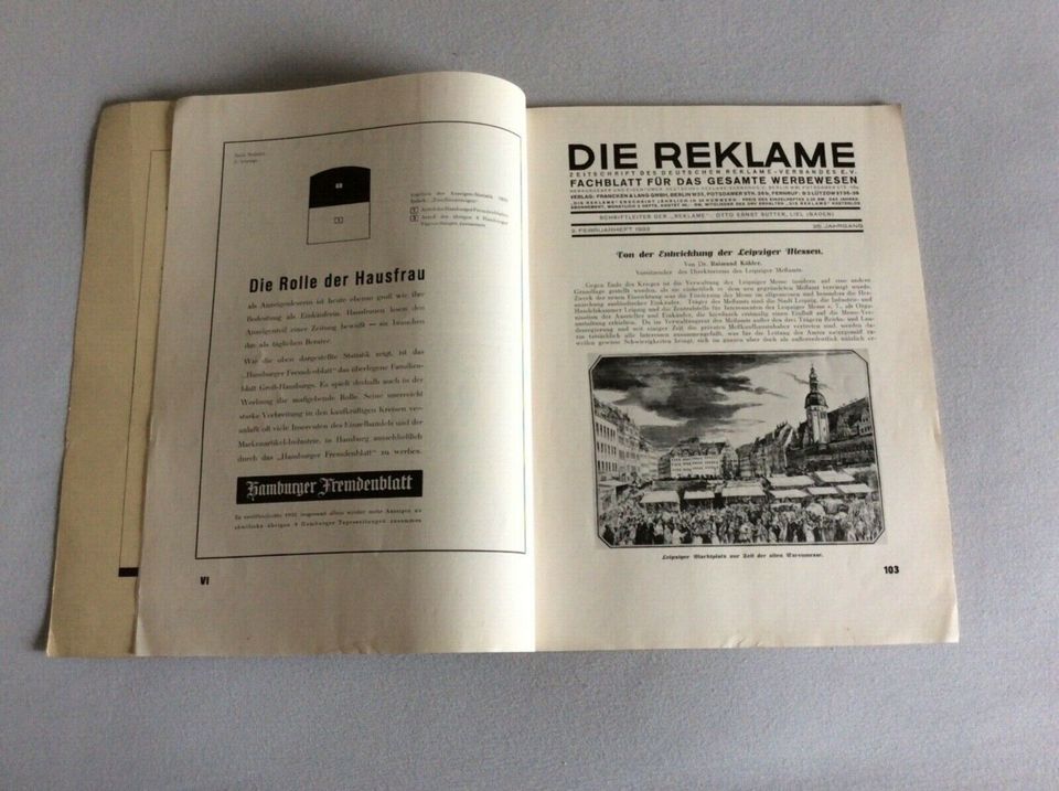 2 Zeitschriften Die Reklame 1931 in Mettlach