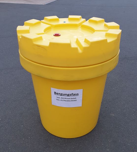 Kunststoff Bergungsfass ca. 360L Gelb Gefahrgutfass Fass in Norderstedt