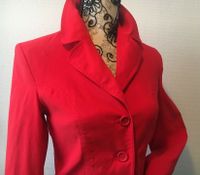 ❤️ Blazer Scharlach-Rot Innenfutter mit Blumenmuster Gr.36/38 Eimsbüttel - Hamburg Rotherbaum Vorschau