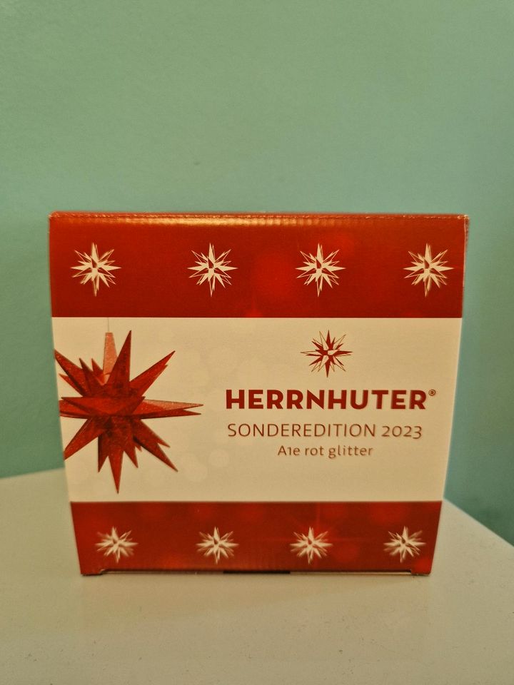 Herrnhuter Stern NEU Sonderedition rot glitter 2023 in Berlin