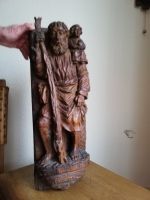 Antike Holz-Schnitz-Figur des Hl. Christopherus Niedersachsen - Quakenbrück Vorschau