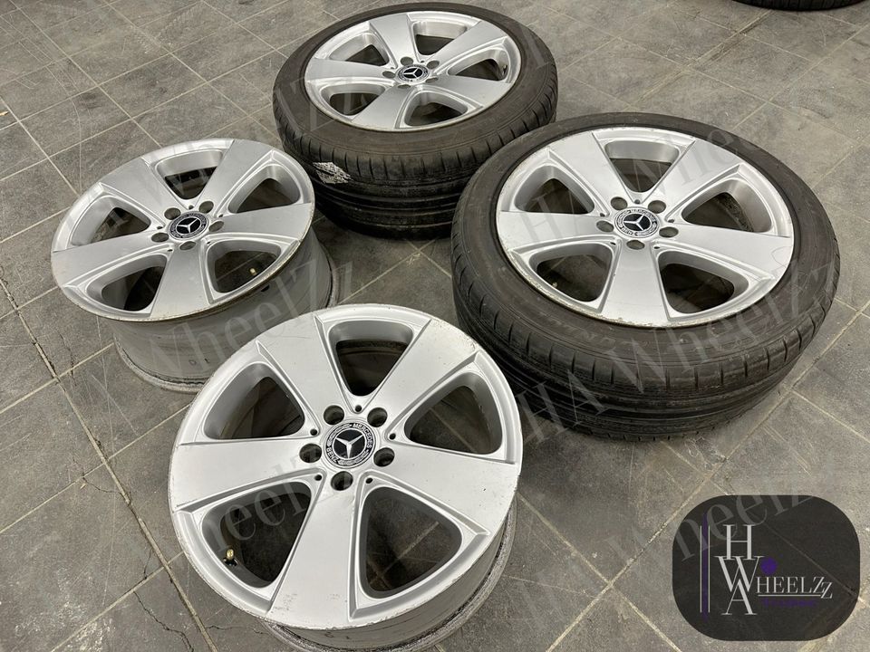 SELTEN ➡️ 4x 18 ZOLL ORIGINAL Alufelgen 8,5J+ 9x18 Mercedes E-Klasse W211 ➡️ Silber Alufelgen 5x112 ET38 ET39 für 245/40 + 265/35 Reifen Felgen A2114017002 + A2114016902 B66474362 B66474363 Sommer in Bünde