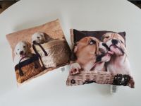 2 kleine Kissen Motiv Hunde Deko 30x30 Nordrhein-Westfalen - Meerbusch Vorschau