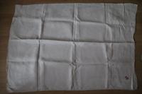 Omas Damast Tischdecke 150x110 cm weiß Monogramm Küche Antik DDR Sachsen-Anhalt - Salzwedel Vorschau