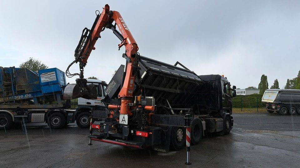 Scania R520 / Atlas Kran / Kipper / Lenkachse in Alsdorf