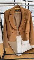 Kurzer Wollblazer in Cognac, zweireihig mit Holzknöpfen Niedersachsen - Osnabrück Vorschau