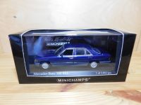 Minichamps 1:43 Modellauto Mercedes 560 SEL 1989-91 blau OVP Niedersachsen - Lehrte Vorschau