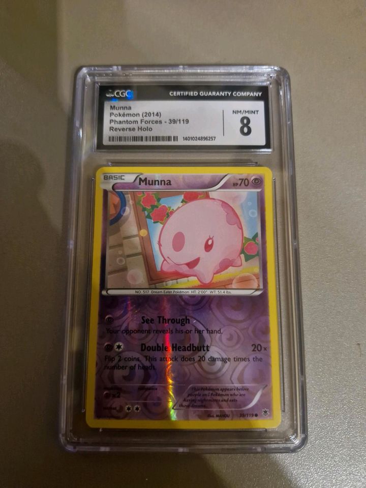 Pokemon Munna CGC 8 in Würzburg