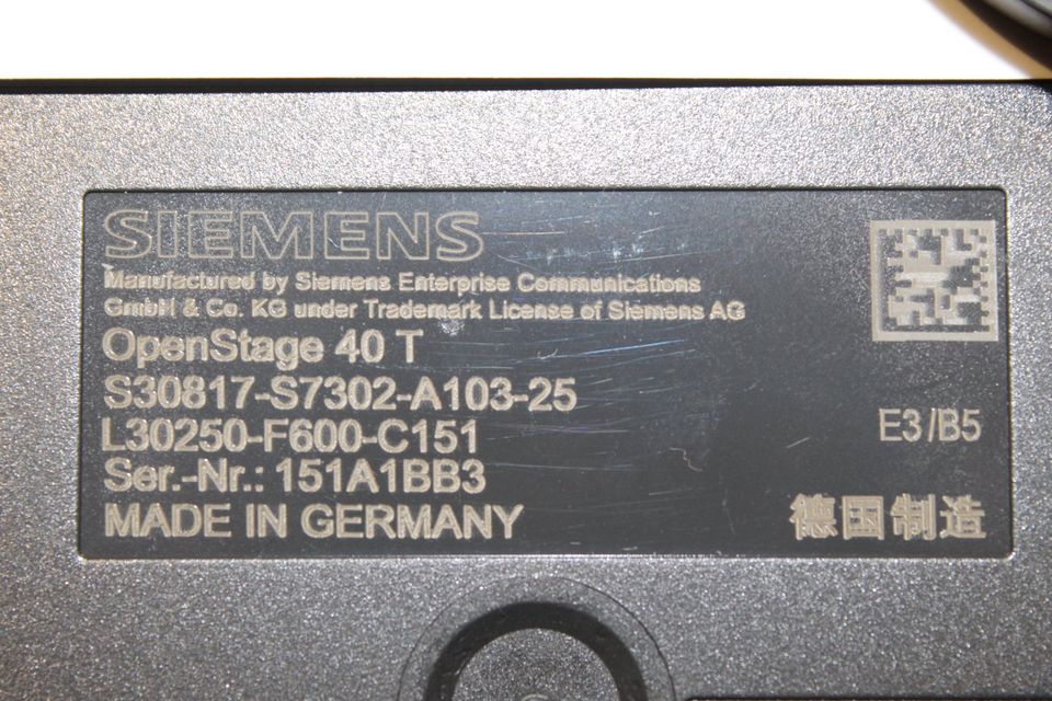 Telefon Siemens Open Stage 40 T x3 (für Telefonanl. T-Octopus F) in Selb