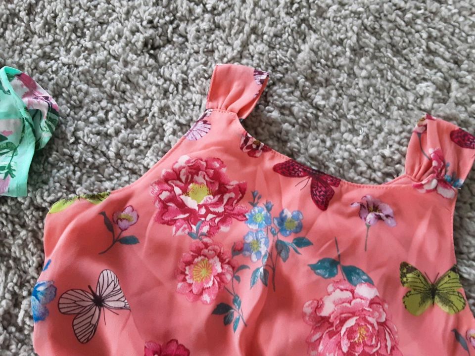 Mädchen Kleid H&M C&A 146 Sommer Urlaub Jeanskleid neu in Heidesheim