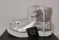 Philipp Plein Python HI- TOP Sneaker Schuhe Leder Hochzeit Silber Dresden - Innere Neustadt Vorschau