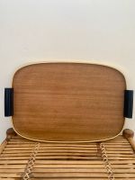 Mid Century Tablett Vintage gold Holz Nordrhein-Westfalen - Kreuztal Vorschau