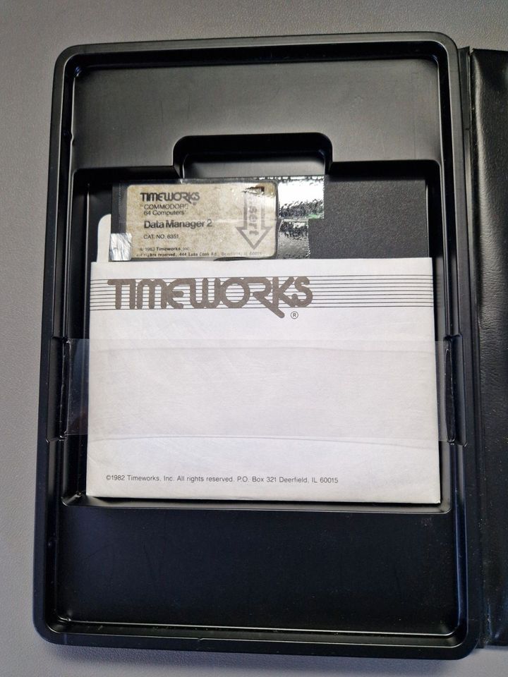 C64 Data Manager 2 Software (Timeworks) Eng. Version in Sankelmark