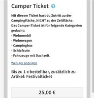 Meeresrausch Camper Ticket NP 25€ Niedersachsen - Uelzen Vorschau