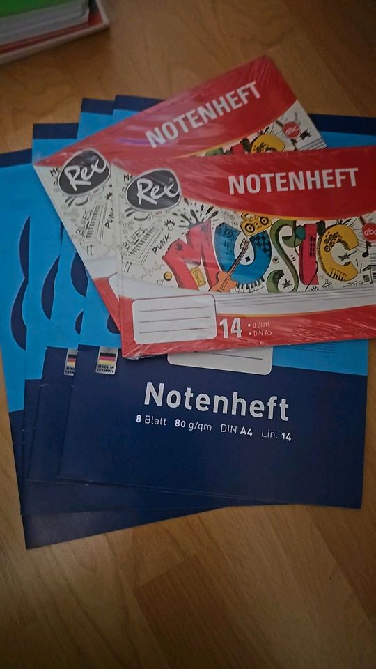 10 Notenhefte Din A4 und Din A5 in Beuren (Eifel)