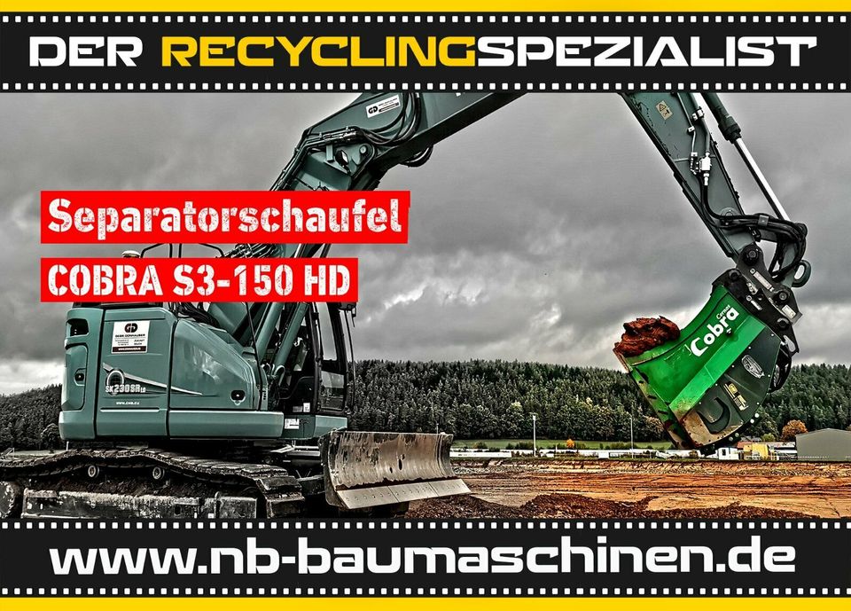 Sieblöffel COBRA S3-150 | Separatorschaufel Radlader und Bagger in Eggenfelden