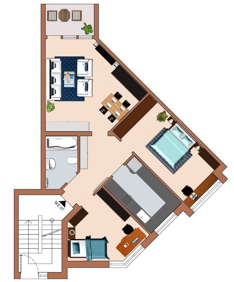 Derzeit vermietete gut aufgeteilte 3-Zimmer-Eigentumswohnung mit Balkon und Stellplatz in Braunschweig